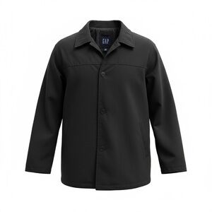 GAP Black Nylon Water-Resistant Jacket Coat – Men’s Large